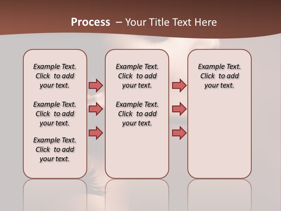 Brunette Face Fashion PowerPoint Template