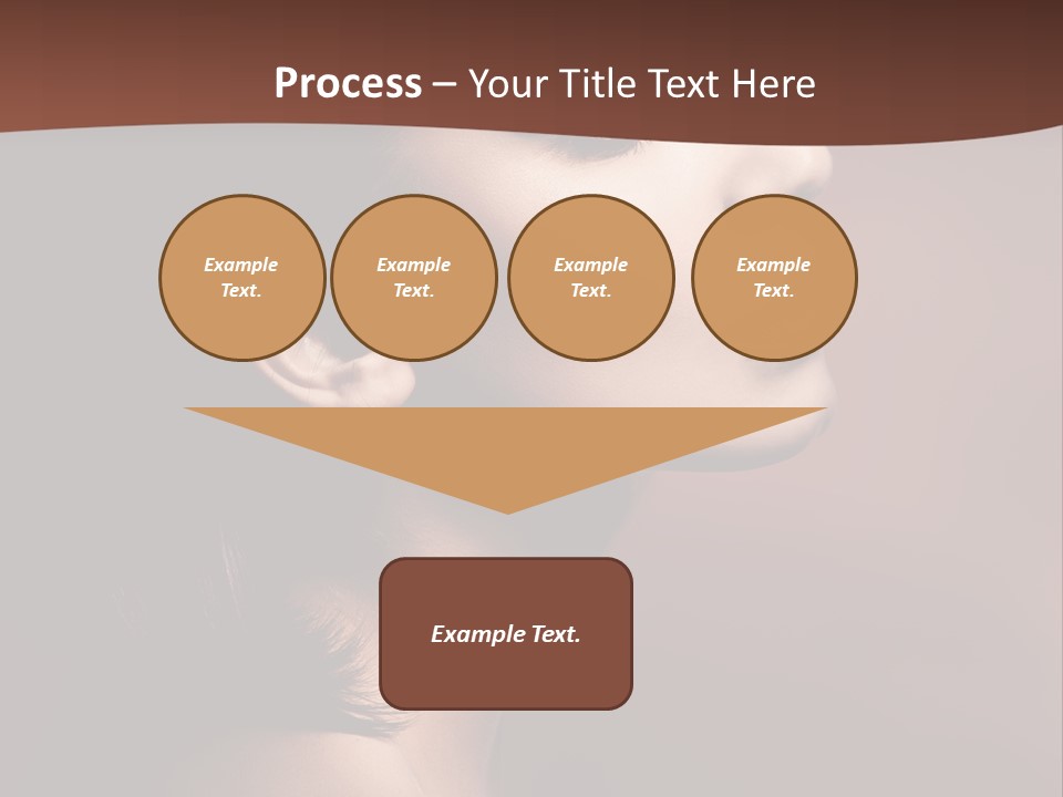 Brunette Face Fashion PowerPoint Template