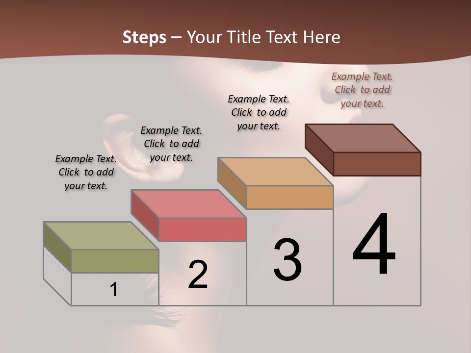 Brunette Face Fashion PowerPoint Template