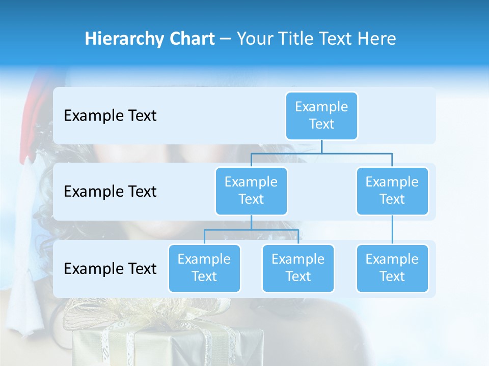 Hair Ribbon Santa PowerPoint Template