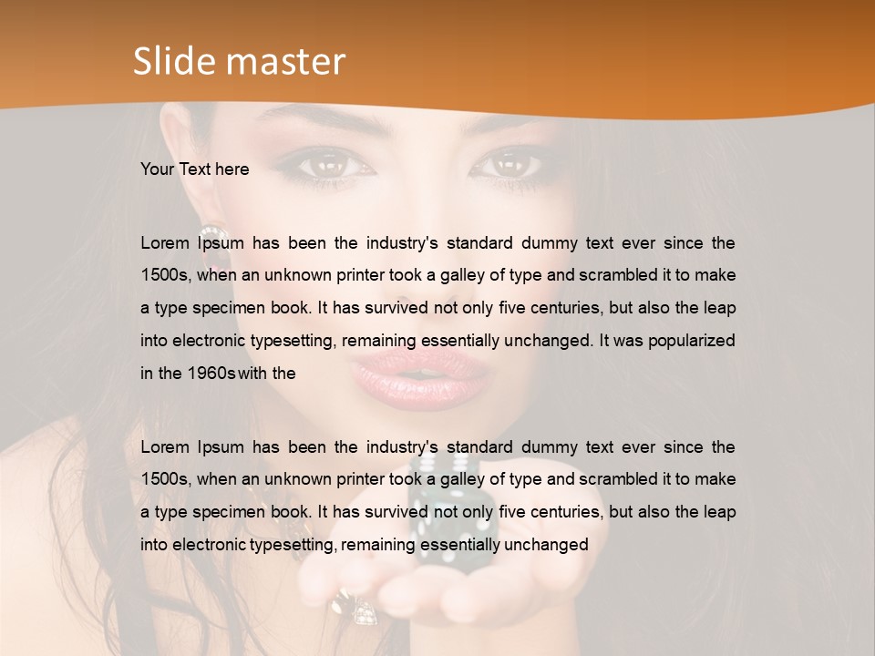 Concept Spinning Risk PowerPoint Template