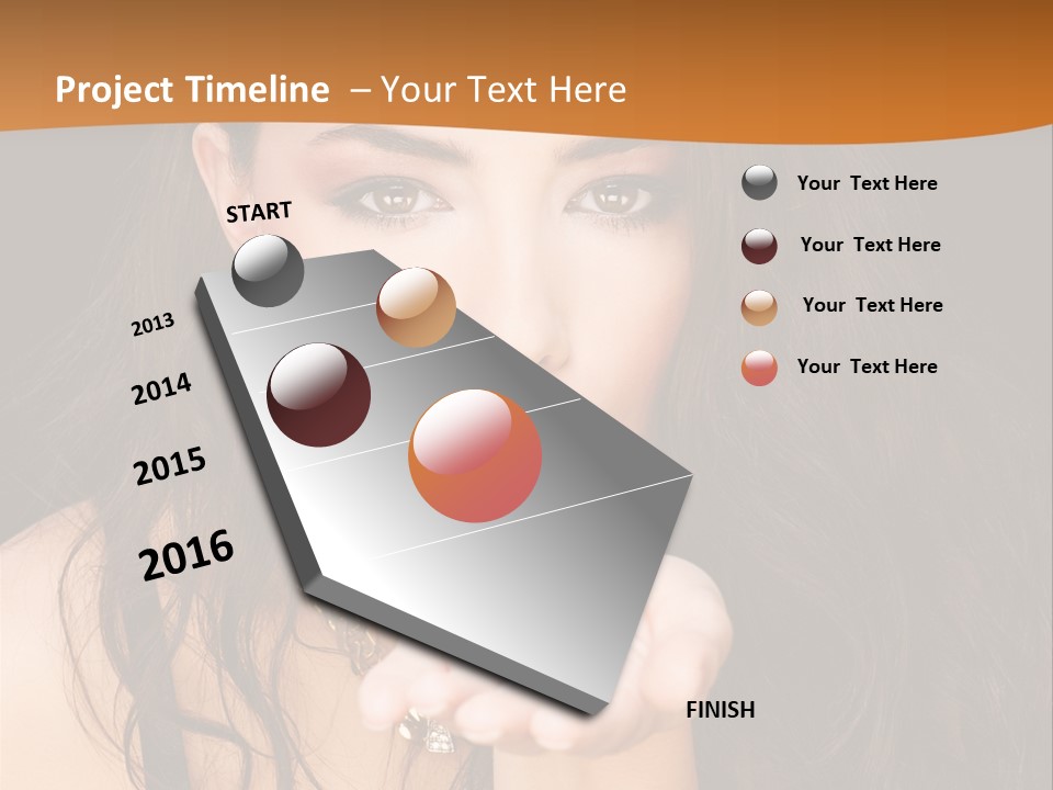Concept Spinning Risk PowerPoint Template