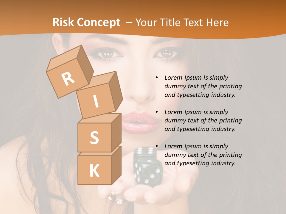 Concept Spinning Risk PowerPoint Template