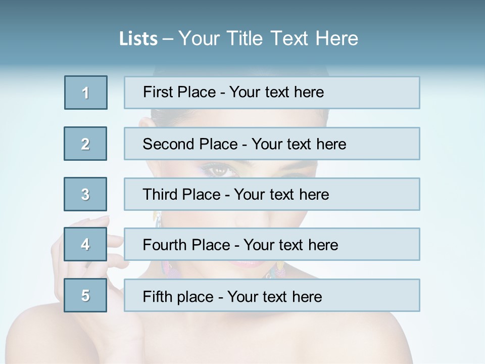 Beauty Young Person PowerPoint Template