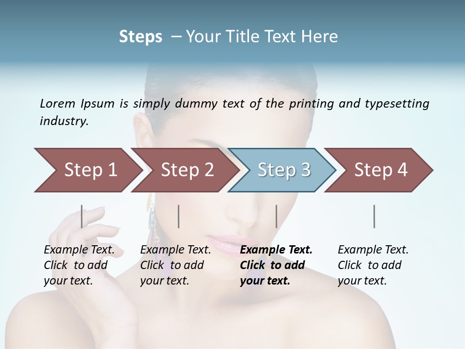 Beauty Young Person PowerPoint Template