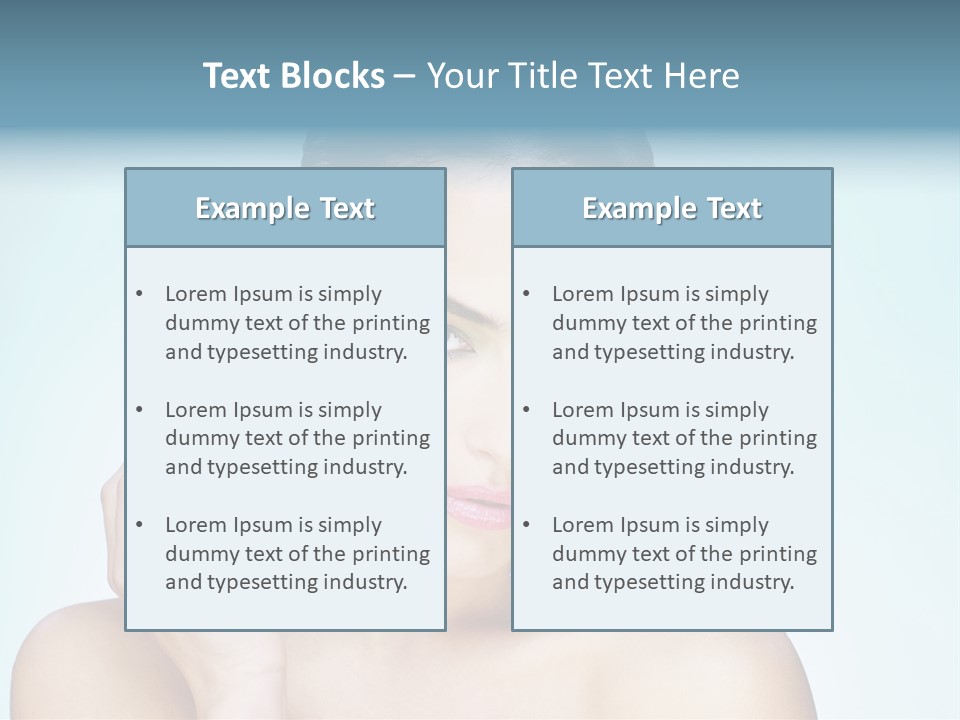 Beauty Young Person PowerPoint Template