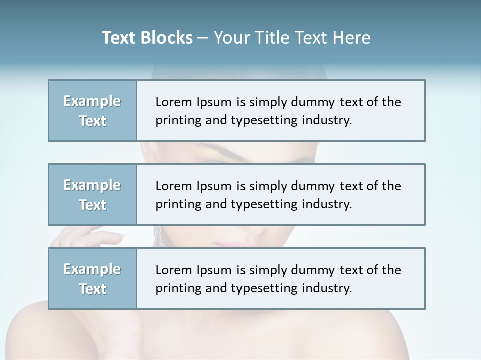 Beauty Young Person PowerPoint Template
