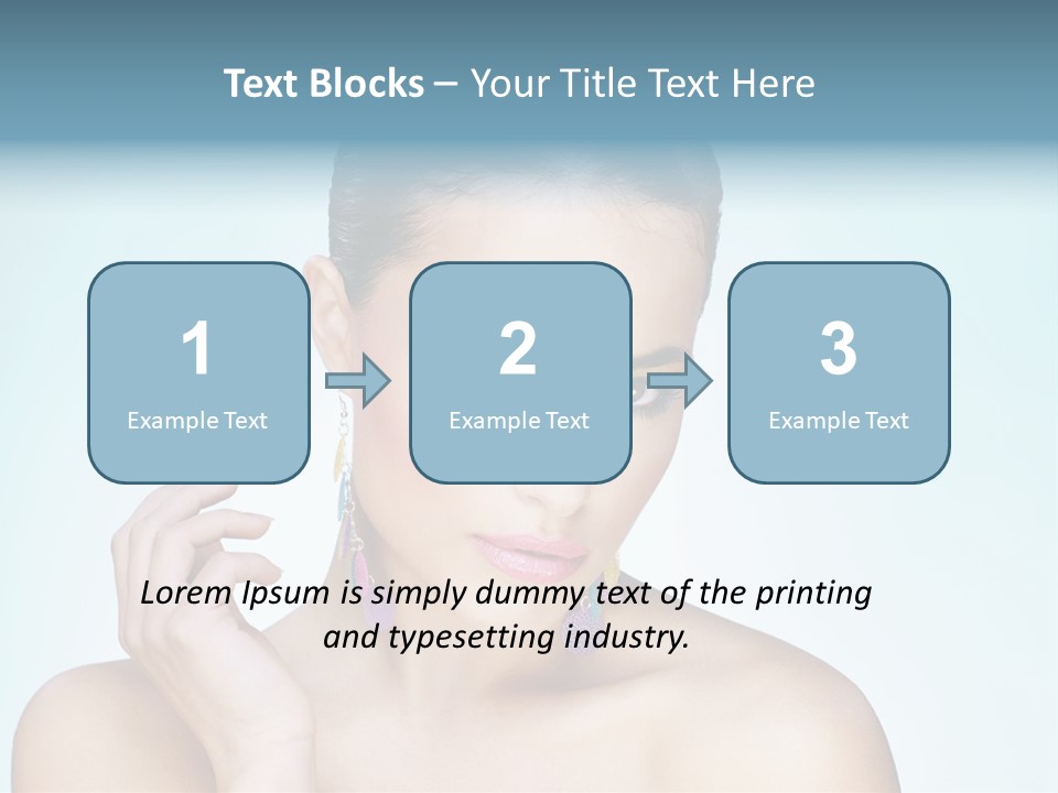 Beauty Young Person PowerPoint Template