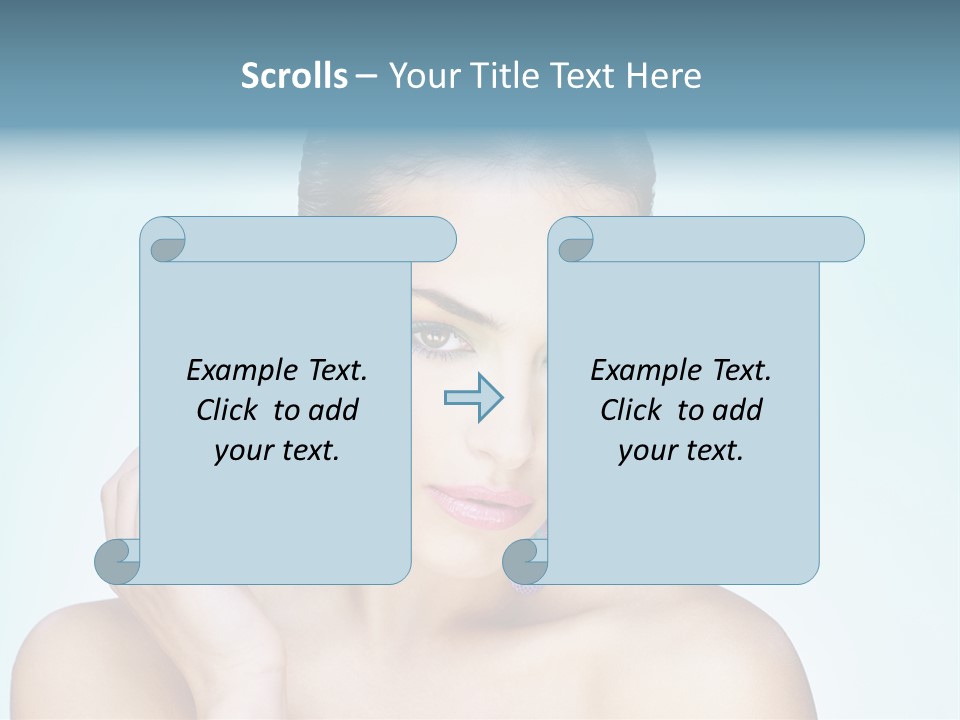 Beauty Young Person PowerPoint Template