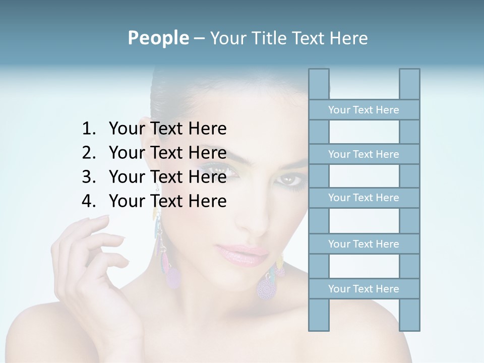 Beauty Young Person PowerPoint Template