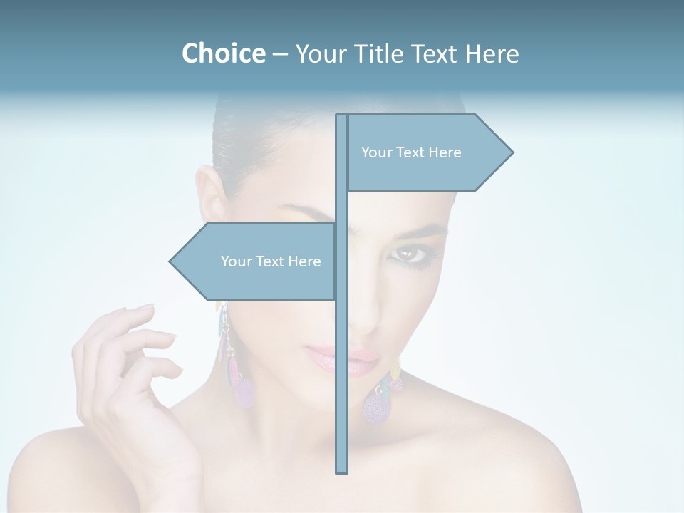 Beauty Young Person PowerPoint Template