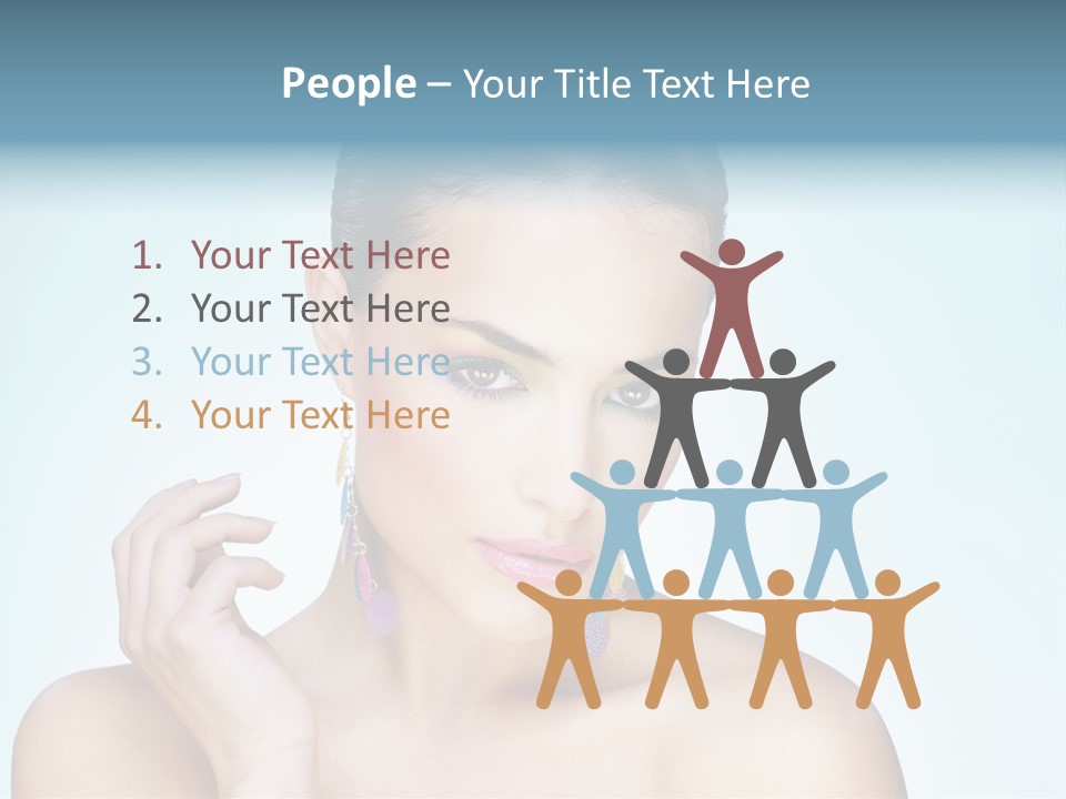 Beauty Young Person PowerPoint Template