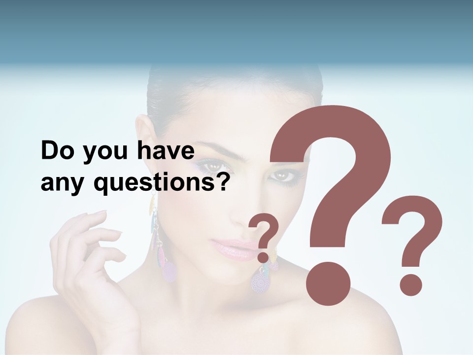 Beauty Young Person PowerPoint Template