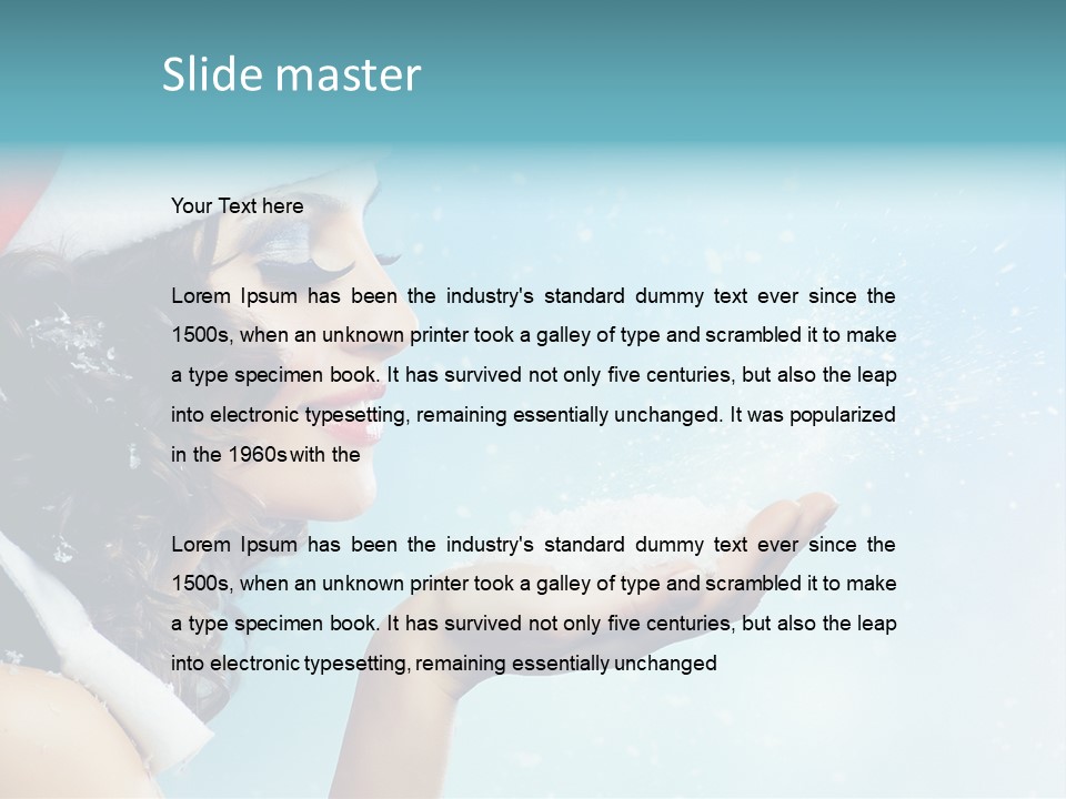 Winter Smile Beauty PowerPoint Template