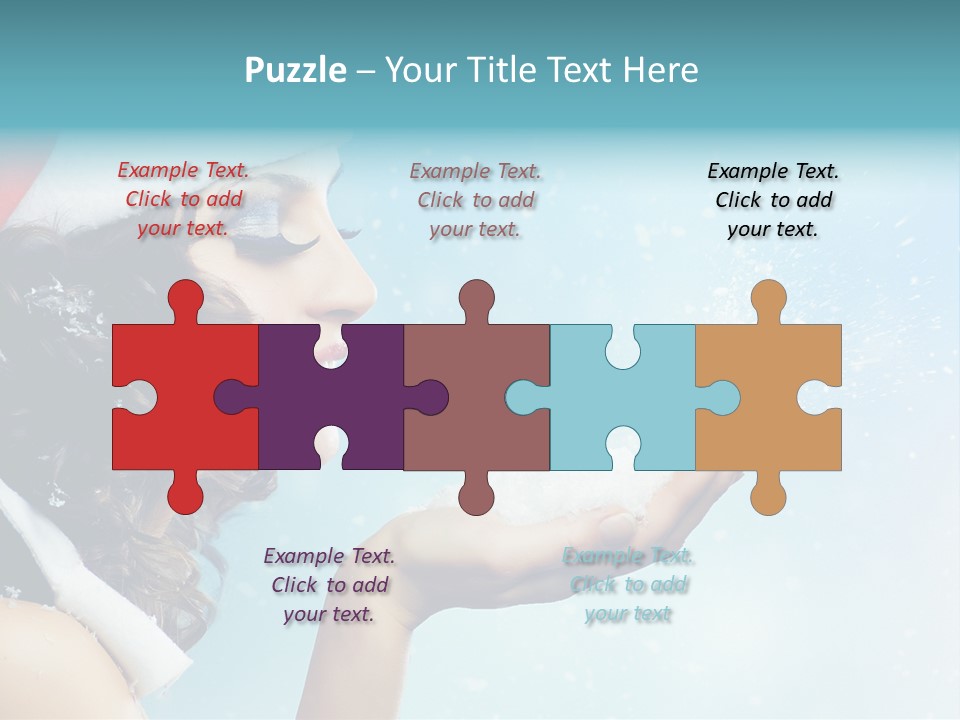 Winter Smile Beauty PowerPoint Template