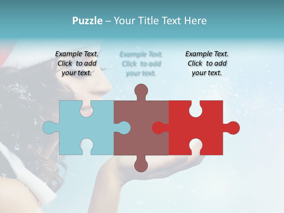 Winter Smile Beauty PowerPoint Template