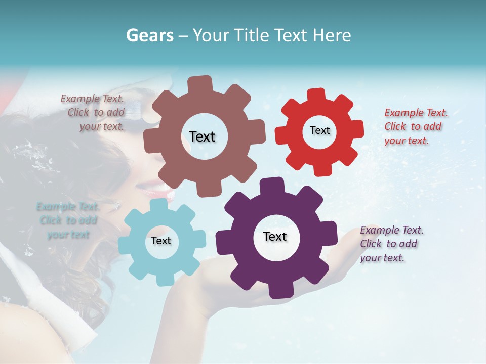 Winter Smile Beauty PowerPoint Template