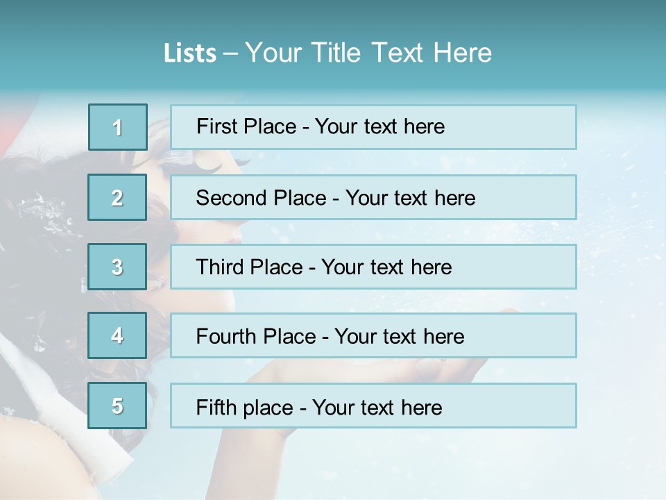 Winter Smile Beauty PowerPoint Template