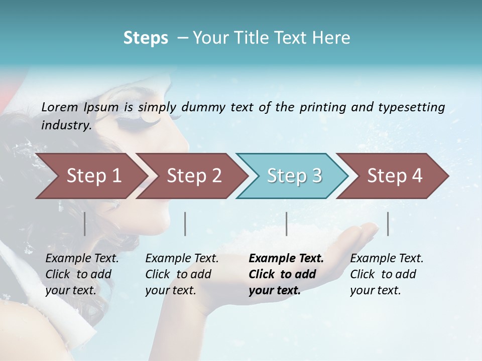 Winter Smile Beauty PowerPoint Template