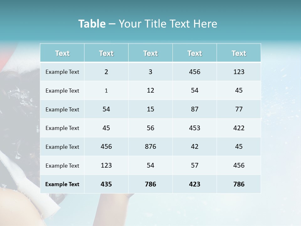 Winter Smile Beauty PowerPoint Template