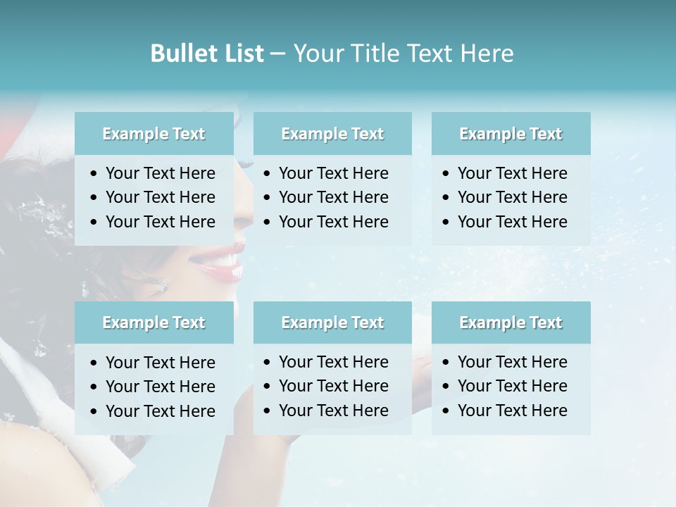 Winter Smile Beauty PowerPoint Template