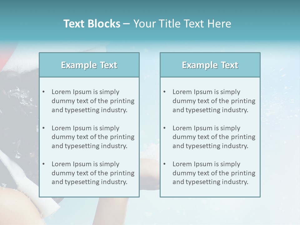 Winter Smile Beauty PowerPoint Template