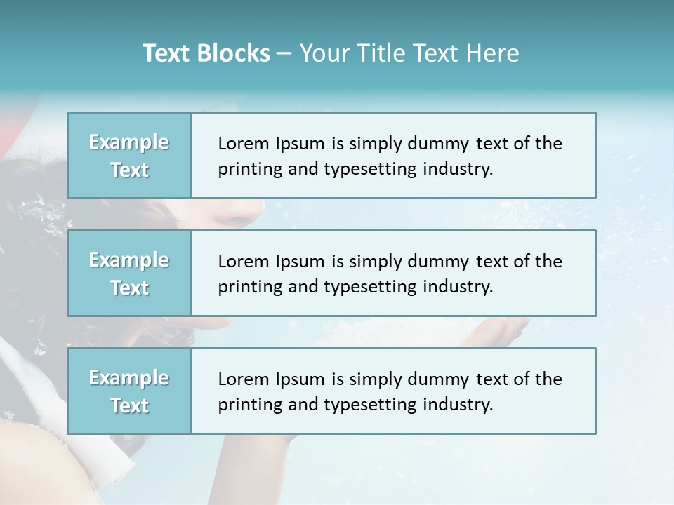 Winter Smile Beauty PowerPoint Template