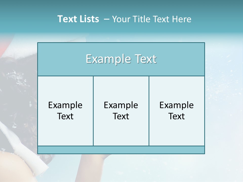 Winter Smile Beauty PowerPoint Template