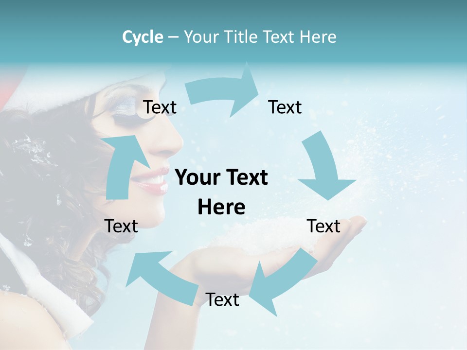 Winter Smile Beauty PowerPoint Template