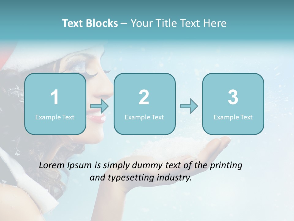Winter Smile Beauty PowerPoint Template