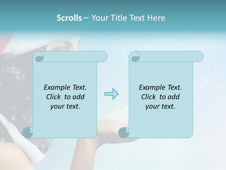 Winter Smile Beauty PowerPoint Template