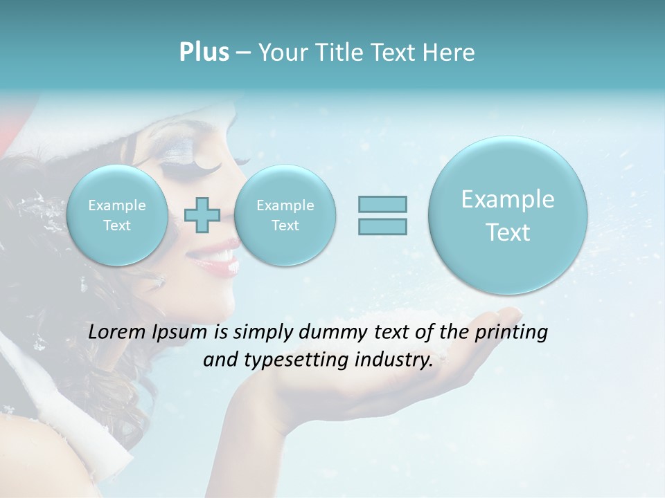 Winter Smile Beauty PowerPoint Template