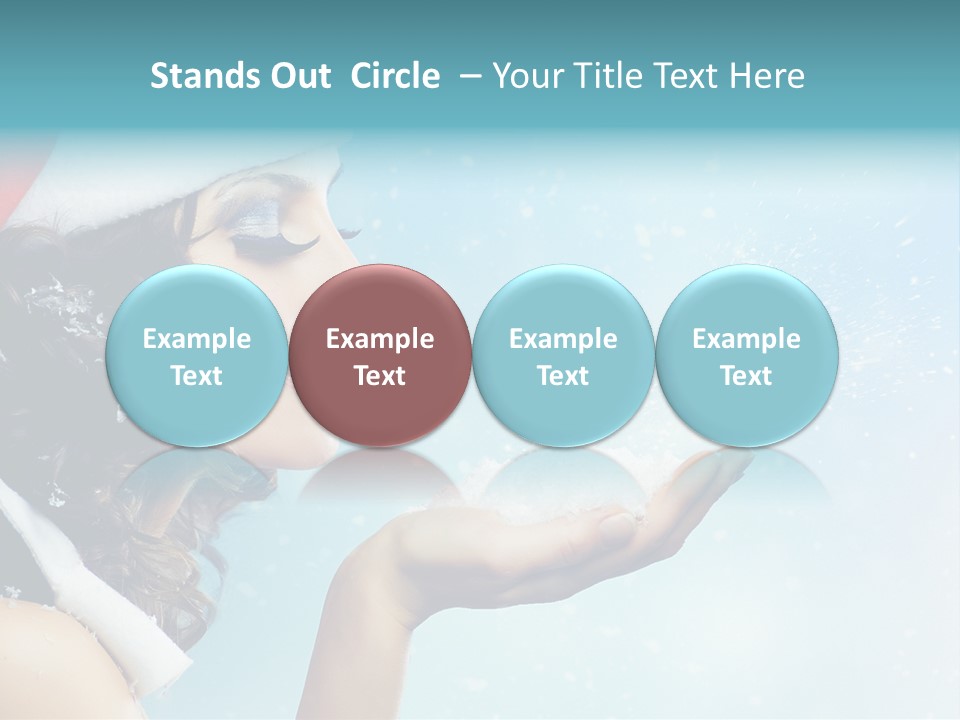 Winter Smile Beauty PowerPoint Template