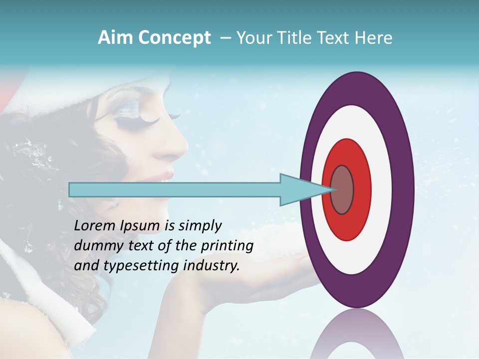 Winter Smile Beauty PowerPoint Template