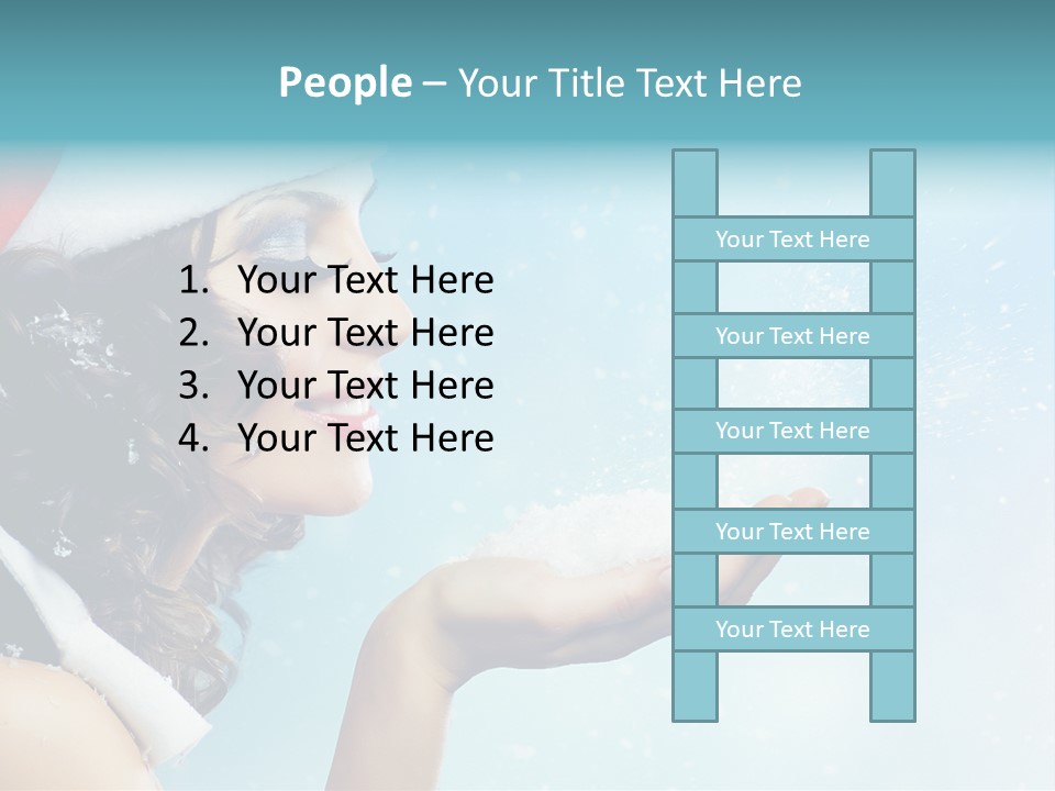 Winter Smile Beauty PowerPoint Template