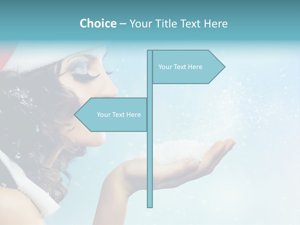 Winter Smile Beauty PowerPoint Template