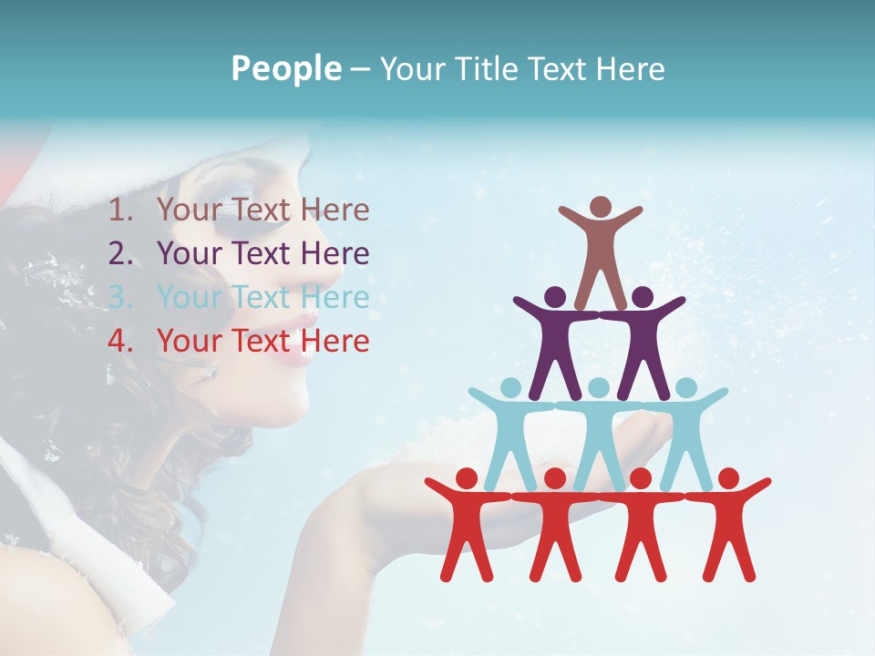 Winter Smile Beauty PowerPoint Template