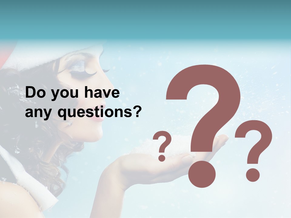 Winter Smile Beauty PowerPoint Template