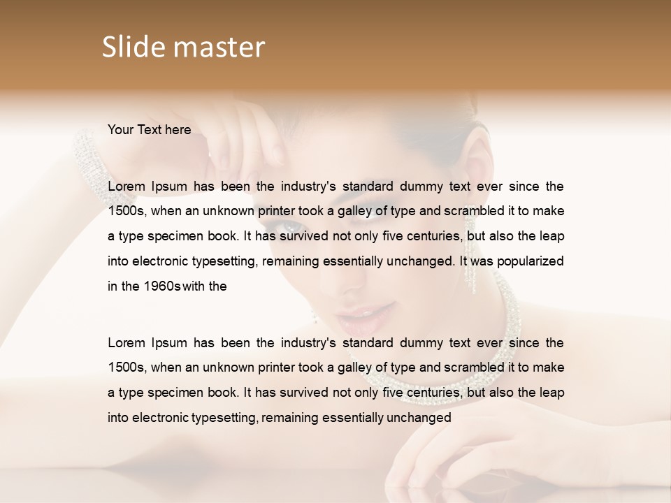 Skin Luxury Sensuality PowerPoint Template