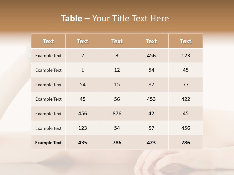 Skin Luxury Sensuality PowerPoint Template