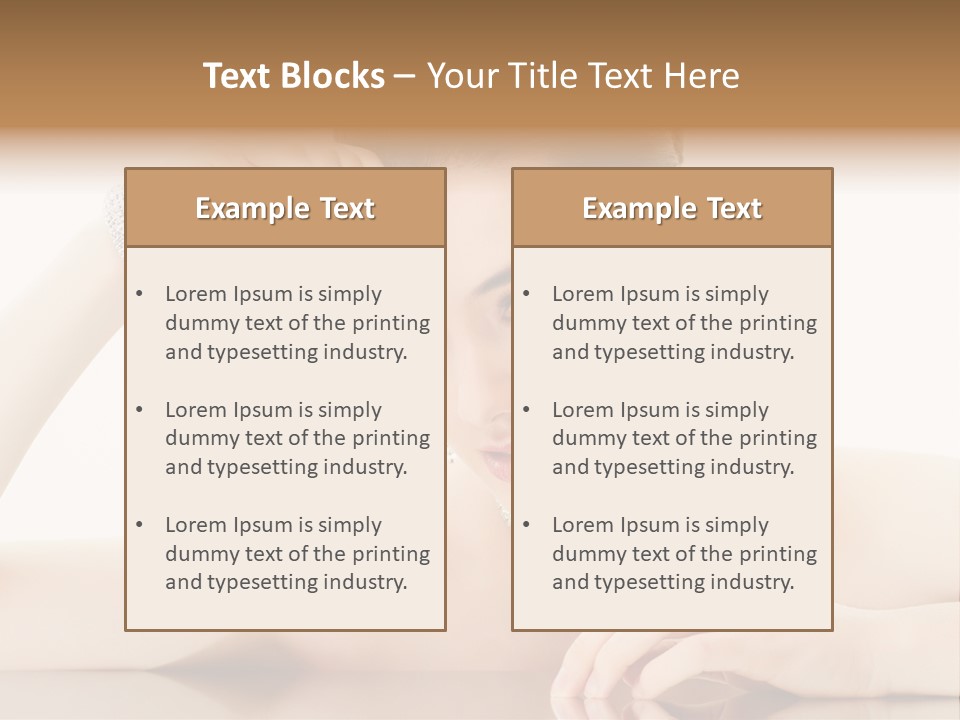 Skin Luxury Sensuality PowerPoint Template