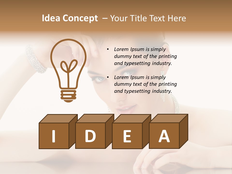 Skin Luxury Sensuality PowerPoint Template