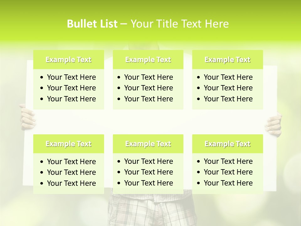 Advert Hold Environment PowerPoint Template