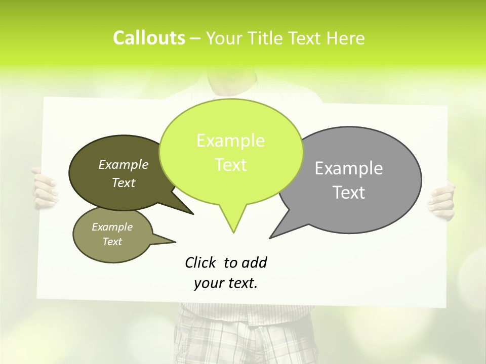 Advert Hold Environment PowerPoint Template