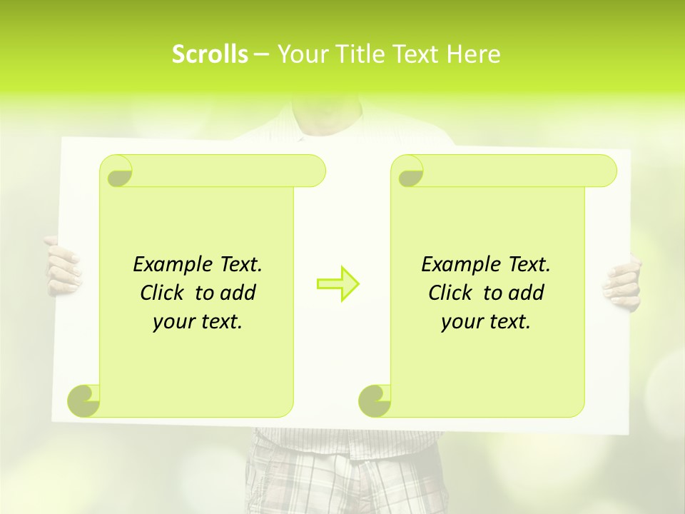 Advert Hold Environment PowerPoint Template