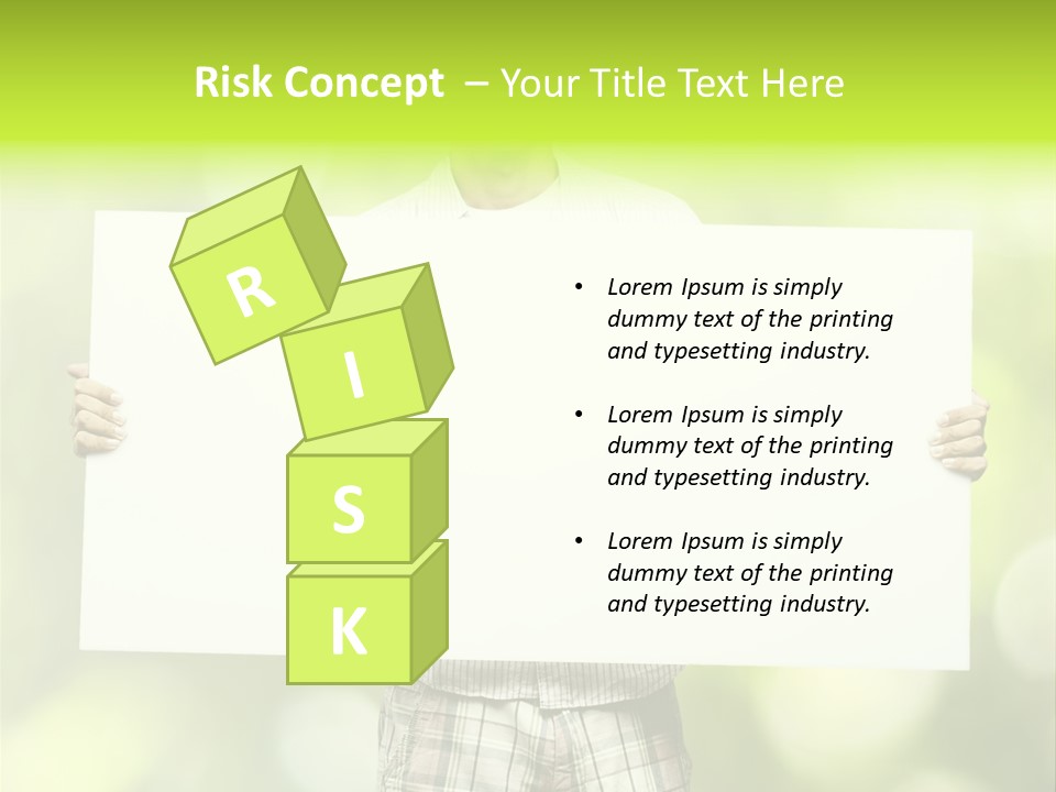 Advert Hold Environment PowerPoint Template