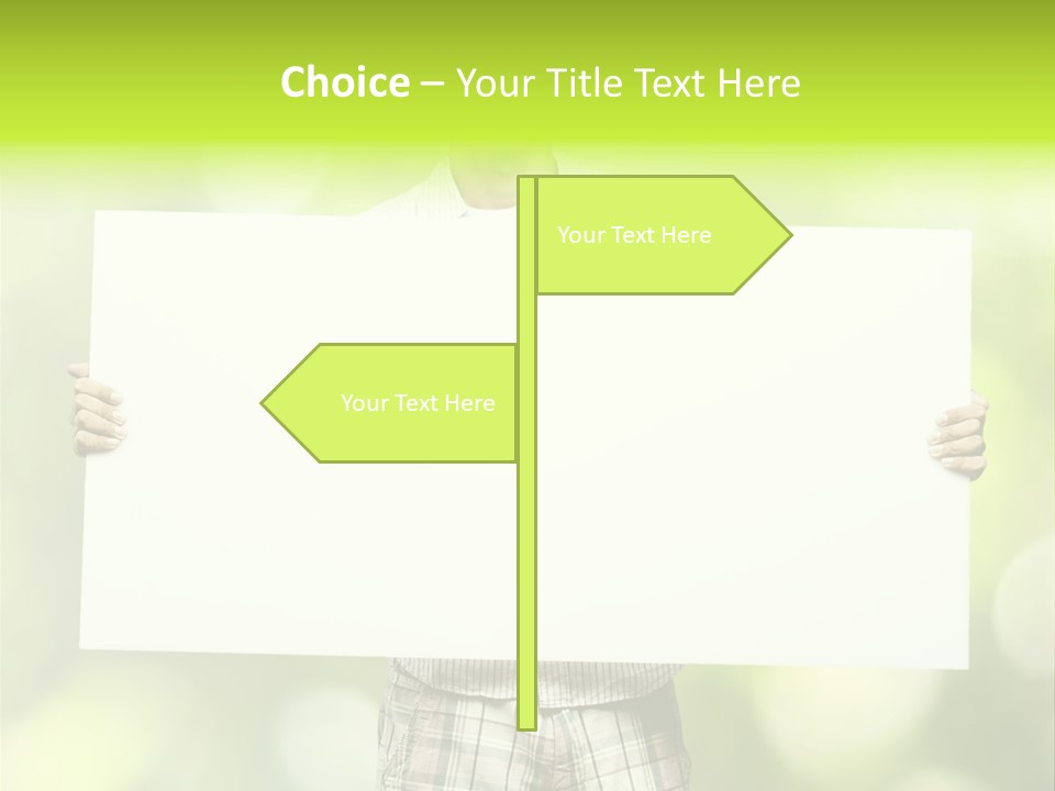 Advert Hold Environment PowerPoint Template