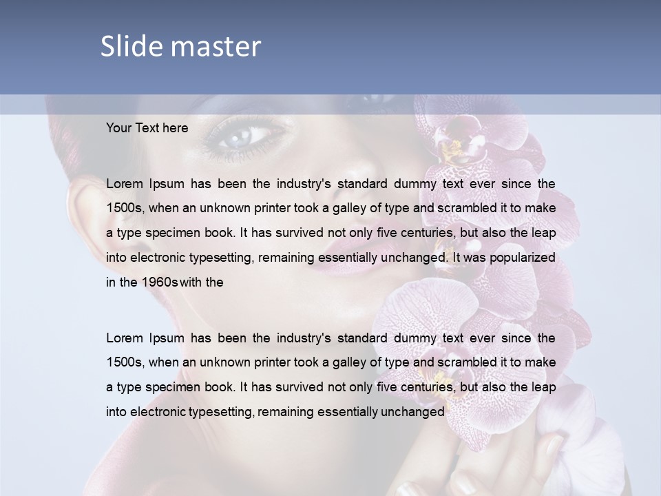 Holding Hand Freshness PowerPoint Template