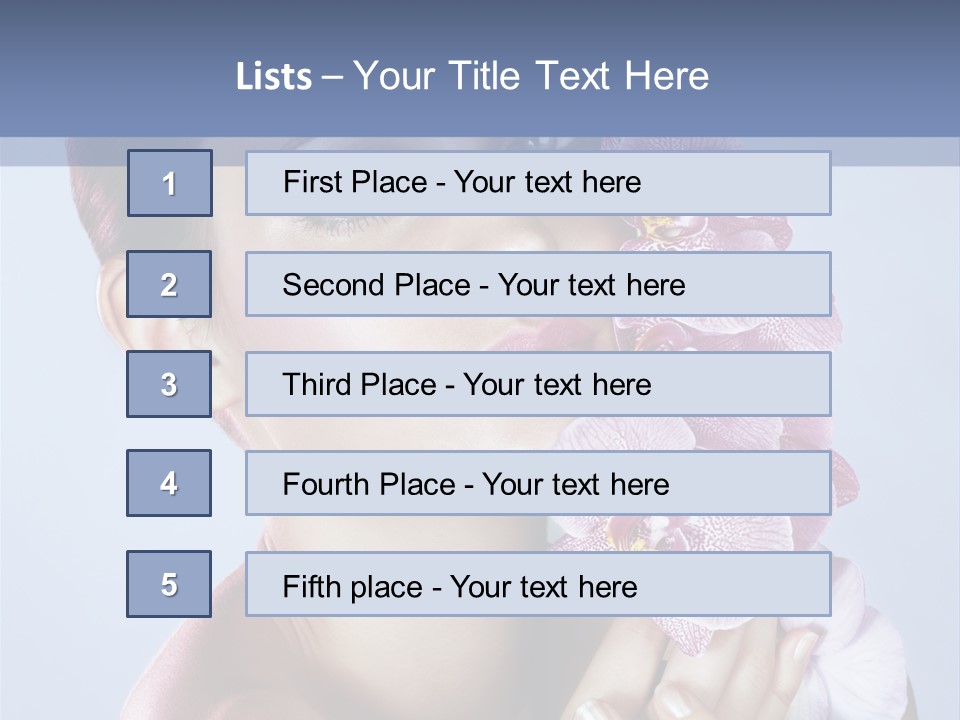 Holding Hand Freshness PowerPoint Template
