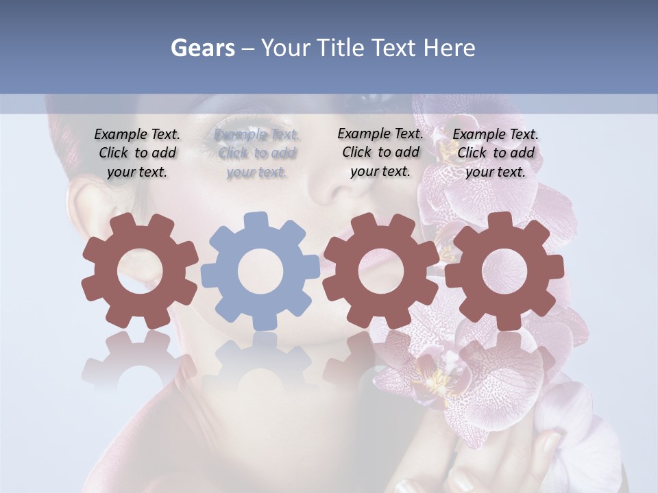 Holding Hand Freshness PowerPoint Template